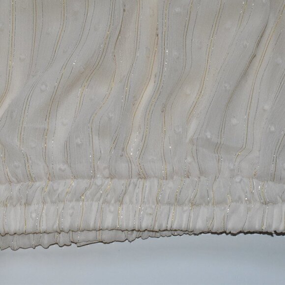 By The River Swiss Dot Boho Summer Crop Top Size L NWOT - Picture 9 of 11